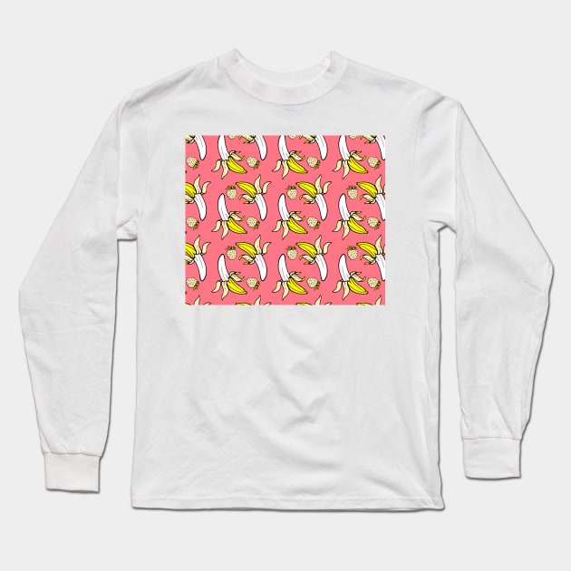 Banana warhol Long Sleeve T-Shirt by timegraf